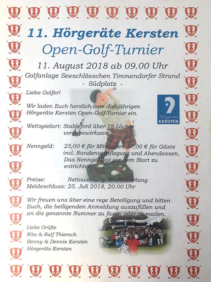 11. Hörgeräte Ersten Open-Golf-Turnier