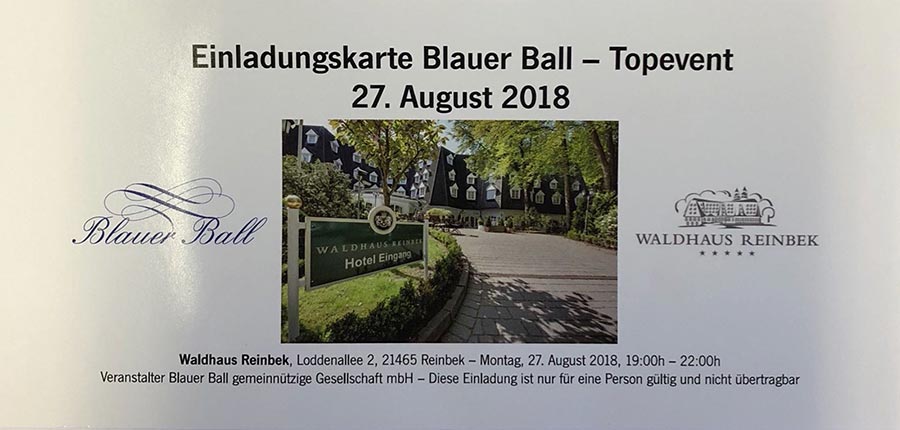 Blauer Ball 2018